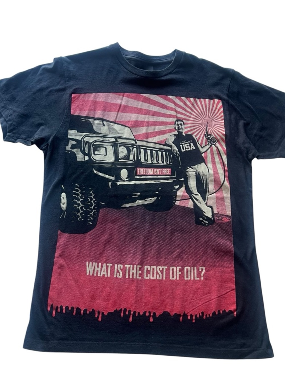 Obey 2008 Cost of Oil Freedom Isn’t Free Limited Edition T Shirt